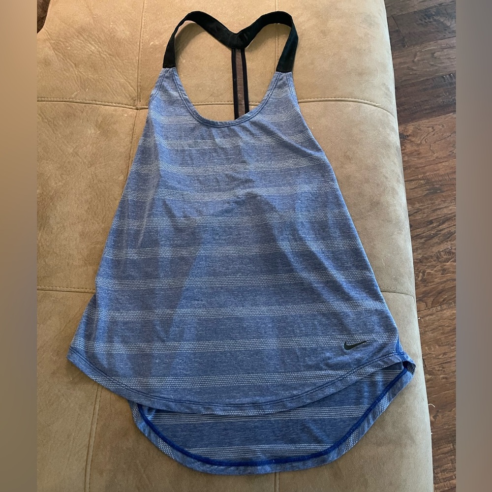 Nike Dri Fit racerback blue womens tank | size S